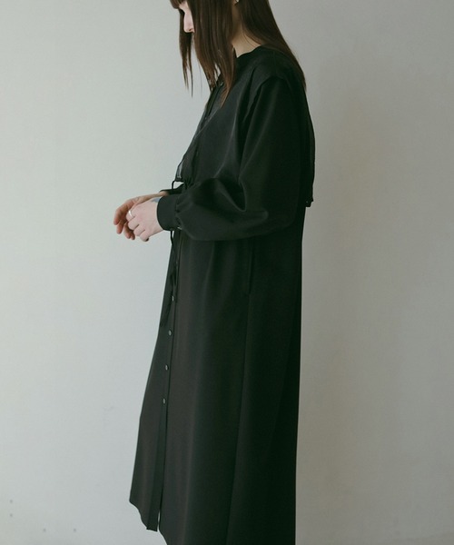 MANOF（マノフ）の「SHEER LAYER SHIRTS ONE PIECE（ワンピース・レディース・ミント/ブラック・S/M）」の13枚目の写真