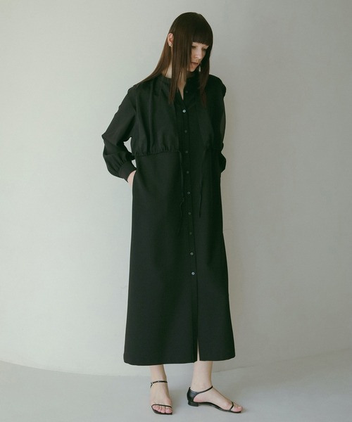 MANOF（マノフ）の「SHEER LAYER SHIRTS ONE PIECE（ワンピース・レディース・ミント/ブラック・S/M）」の10枚目の写真