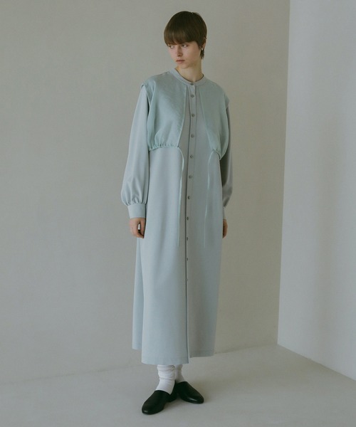 MANOF（マノフ）の「SHEER LAYER SHIRTS ONE PIECE（ワンピース・レディース・ミント/ブラック・S/M）」の4枚目の写真