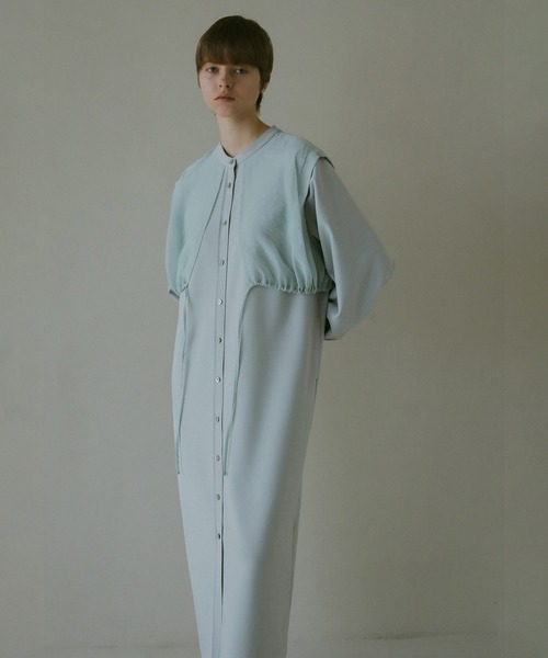 MANOF（マノフ）の「SHEER LAYER SHIRTS ONE PIECE（ワンピース・レディース・ミント/ブラック・S/M）」の5枚目の写真