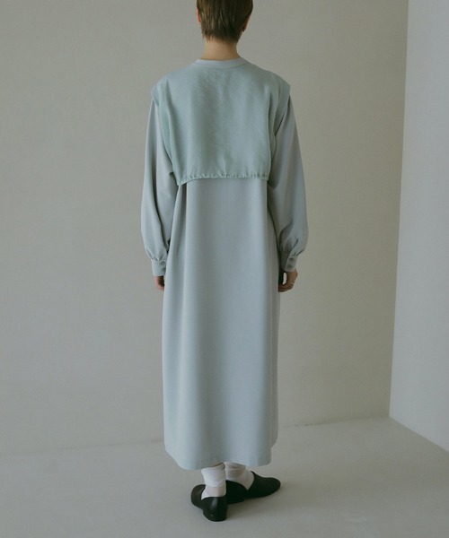 MANOF（マノフ）の「SHEER LAYER SHIRTS ONE PIECE（ワンピース・レディース・ミント/ブラック・S/M）」の7枚目の写真