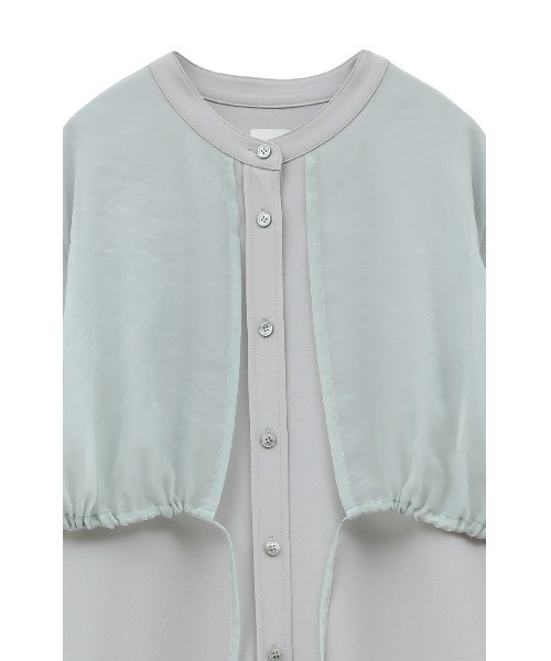 MANOF（マノフ）の「SHEER LAYER SHIRTS ONE PIECE（ワンピース・レディース・ミント/ブラック・S/M）」の19枚目の写真