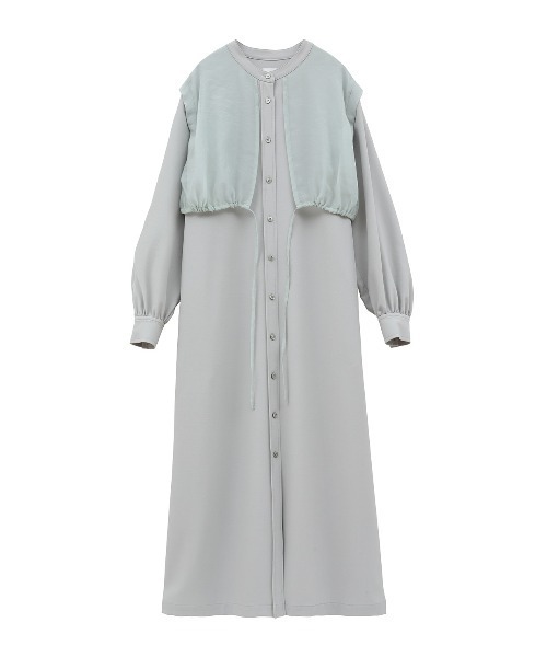 MANOF（マノフ）の「SHEER LAYER SHIRTS ONE PIECE（ワンピース・レディース・ミント/ブラック・S/M）」の17枚目の写真