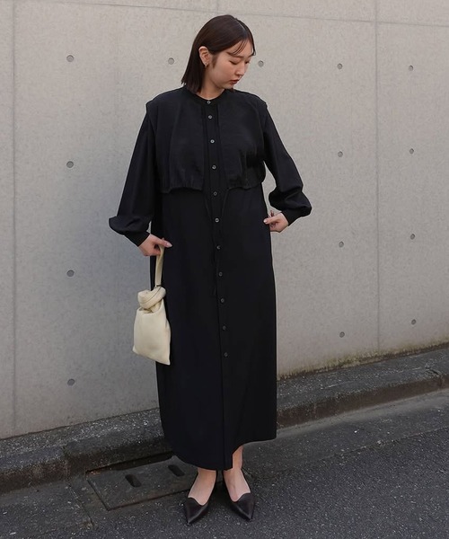 SHEER LAYER SHIRTS ONE PIECE（ワンピース）｜MANOF（マノフ）の 