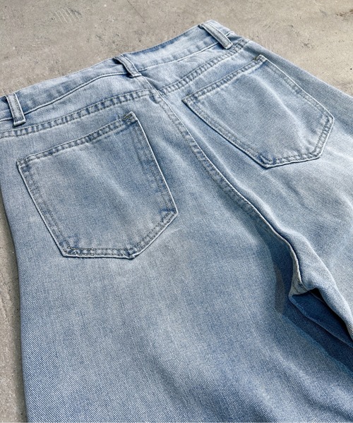 CALIFORNIA OUTFITTERS(カリフォルニア アウトフィッターズ)の「3-3A36 ルーズシルエット デニムカーブパンツ(デニムパンツ・レディース・ブルー・S/M/L/XL/XXL)」の2枚目の写真