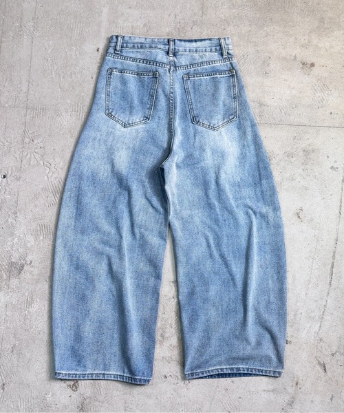 CALIFORNIA OUTFITTERS(カリフォルニア アウトフィッターズ)の「3-3A36 ルーズシルエット デニムカーブパンツ(デニムパンツ・レディース・ブルー・S/M/L/XL/XXL)」の16枚目の写真