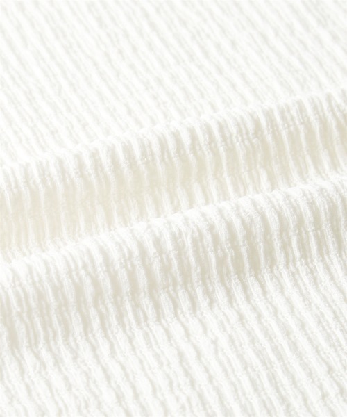 SMILE LAND（スマイルランド）の「＜大きいサイズ＞ 配色カットソージャガード半袖プルオーバー（Tシャツ/カットソー・レディース・ブラック系/ホワイト系・L/LL/3L/4L/5L）」の18枚目の写真