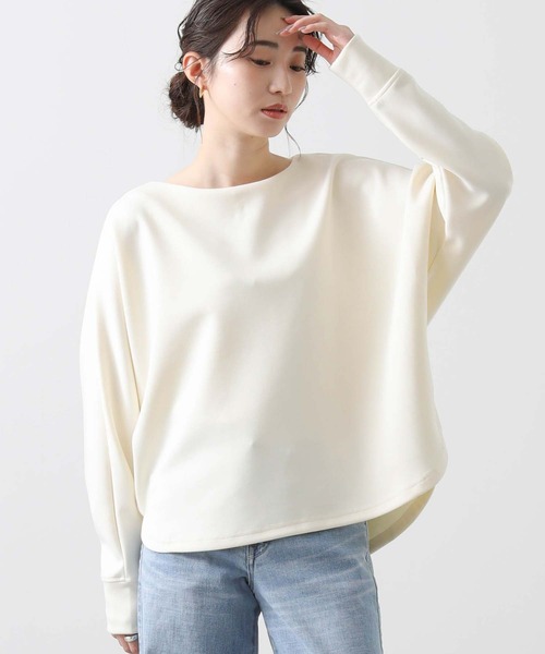 Gready Brilliant（グレディブリリアン）の「ダンボール後パールカットソー（Tシャツ/カットソー・レディース・ブラック/アイボリー・38）」の3枚目の写真