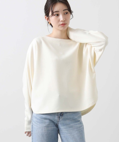 Gready Brilliant（グレディブリリアン）の「ダンボール後パールカットソー（Tシャツ/カットソー・レディース・ブラック/アイボリー・38）」の11枚目の写真