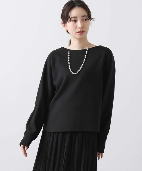 Gready Brilliant（グレディブリリアン）の「ダンボール後パールカットソー（Tシャツ/カットソー・レディース・ブラック/アイボリー・38）」の16枚目の写真
