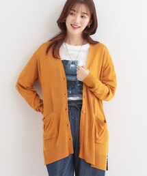 DRESKIP | 【洗える/UV】さらっと羽織れる ミドル丈Vネックカーディガン(カーディガン/ボレロ)