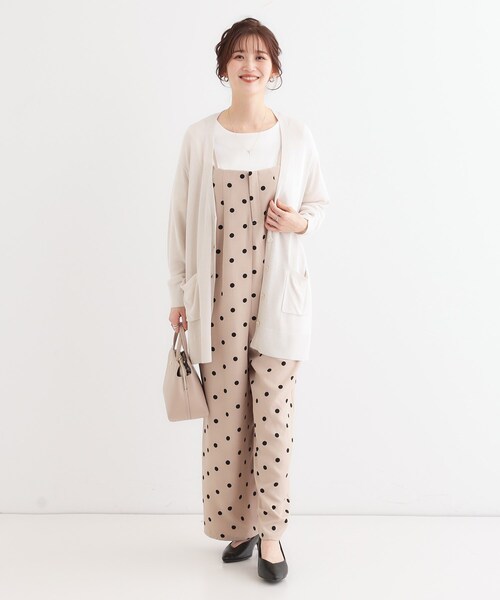 DRESKIP（ドレスキップ）の「【洗える/UV】さらっと羽織れる ミドル丈Vネックカーディガン（カーディガン/ボレロ・レディース・イエロー/ライトグレー/グレー/ブラック・01/02/03）」の11枚目の写真