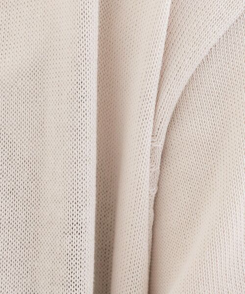 DRESKIP（ドレスキップ）の「【洗える/UV】さらっと羽織れる ミドル丈Vネックカーディガン（カーディガン/ボレロ・レディース・イエロー/ライトグレー/グレー/ブラック・01/02/03）」の12枚目の写真