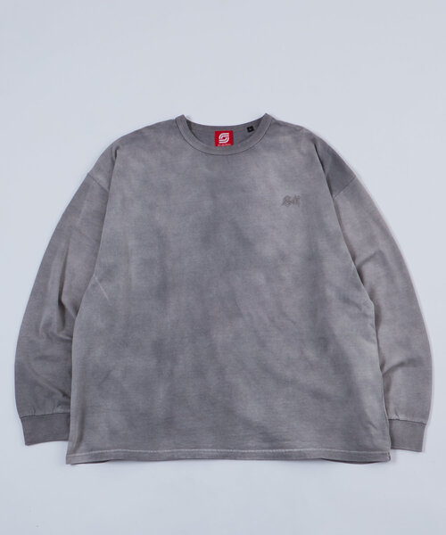 Sourcream(サワークリーム)の「2サイズ【SOURCREAM/サワークリーム】刺繍ロゴFADE ロンTEE(Tシャツ/カットソー・レディース・ブラック/グレー/ホワイト・LARGE/MEDIUM)」の3枚目の写真