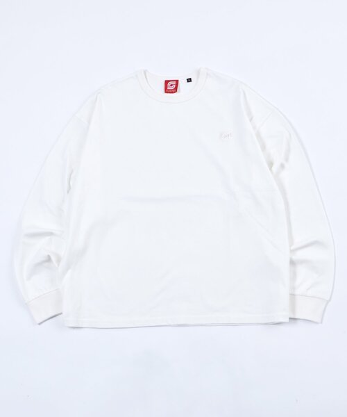 Sourcream(サワークリーム)の「2サイズ【SOURCREAM/サワークリーム】刺繍ロゴFADE ロンTEE(Tシャツ/カットソー・レディース・ブラック/グレー/ホワイト・LARGE/MEDIUM)」の2枚目の写真