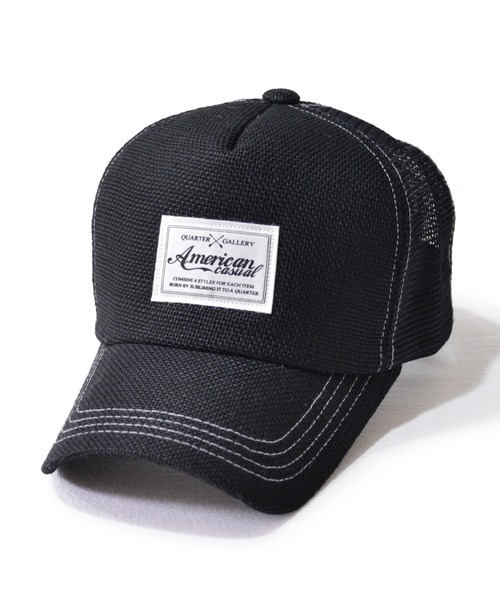 QUARTER GALLERY ハードヘンプメッシュキャップ / 麻（キャップ