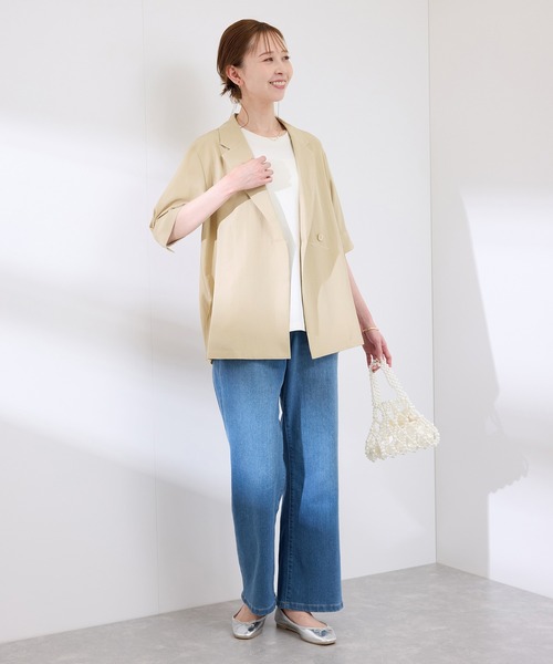 ROPE' PICNIC(ロペピクニック)の「ジャケットライクシャツ(シャツ/ブラウス・レディース・ブラック/ベージュ/キャメル・38)」の10枚目の写真
