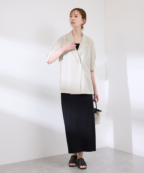 ROPE' PICNIC(ロペピクニック)の「ジャケットライクシャツ(シャツ/ブラウス・レディース・ブラック/ベージュ/キャメル・38)」の15枚目の写真