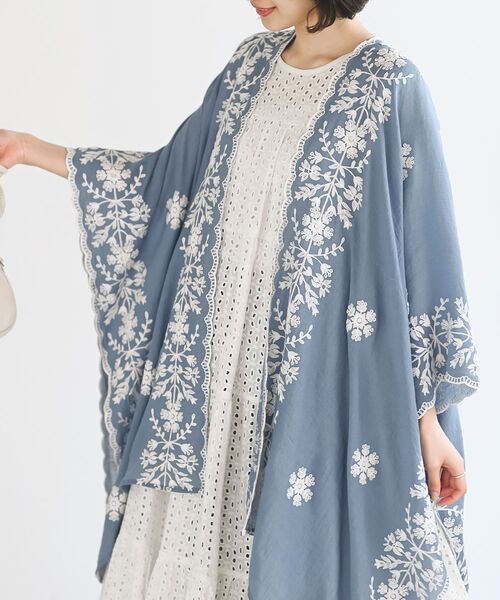 刺繍ストールポンチョ（マフラー）｜rps（アールピーエス）の