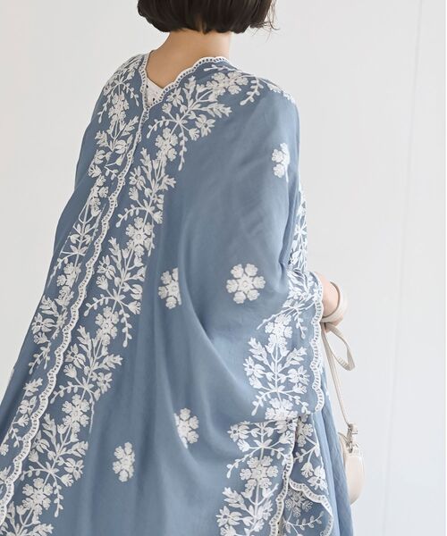 刺繍ストールポンチョ（マフラー）｜rps（アールピーエス）の