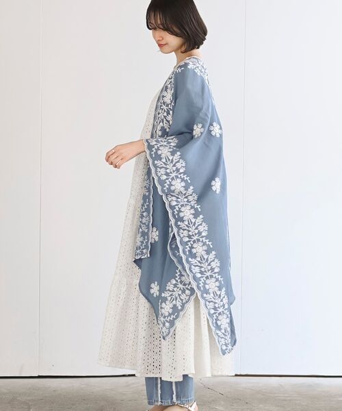 刺繍ストールポンチョ（マフラー）｜rps（アールピーエス）の