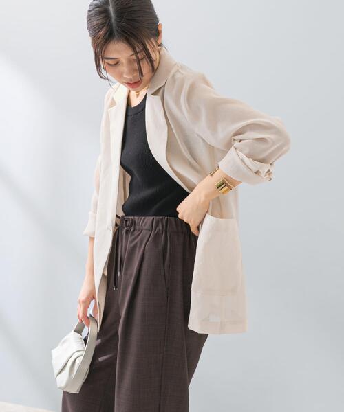 F by ROSSO（エフバイロッソ）の「F by ROSSO　シアーシャツジャケット（その他アウター・レディース・ベージュ/モカ・FREE）」の4枚目の写真