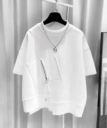 WOZ オーバーサイズ アシンメトリー Tシャツ