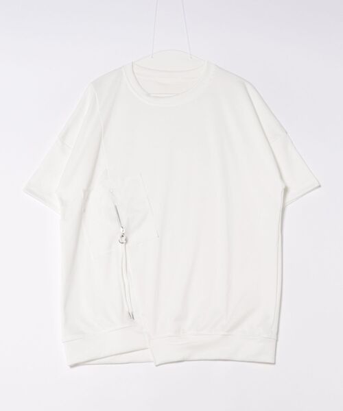 JOHNNY WOLF(ジョニーウルフ)の「WOZ オーバーサイズ アシンメトリー Tシャツ(Tシャツ/カットソー・メンズ・ブラック/ホワイト・L/M)」の9枚目の写真