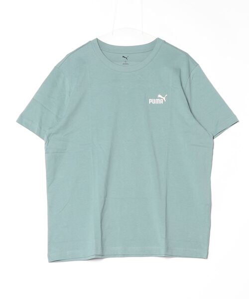 PUMA(プーマ)の「プーマ PUMA ESS 2 COLOR スモール NO.1 ロゴ Tシャツ_(Tシャツ/カットソー・メンズ・グリーン/ホワイト/ネイビー/ブラック・S/M/L/LL/3L)」の3枚目の写真