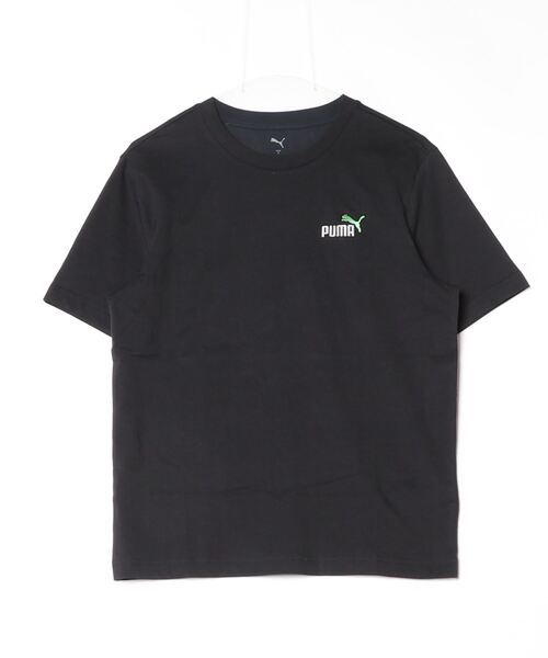PUMA(プーマ)の「プーマ PUMA ESS 2 COLOR スモール NO.1 ロゴ Tシャツ_(Tシャツ/カットソー・メンズ・グリーン/ホワイト/ネイビー/ブラック・S/M/L/LL/3L)」の2枚目の写真