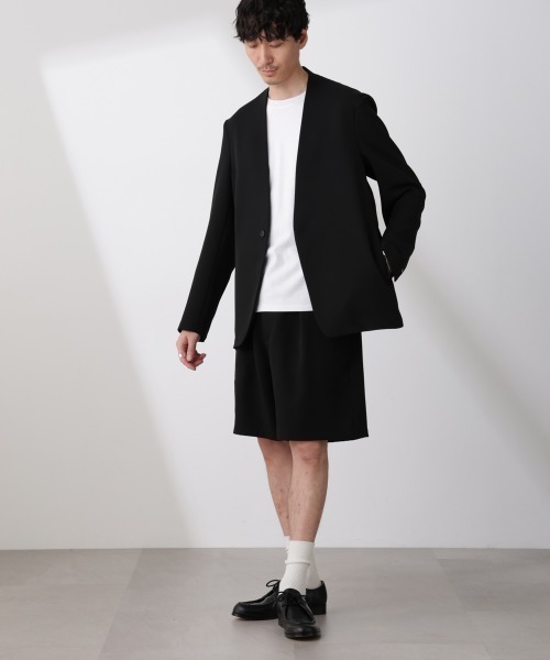 NANO universe（ナノユニバース）の「Epoche 1タックショーツ（その他パンツ・メンズ・ブラック・S/M/L）」の8枚目の写真