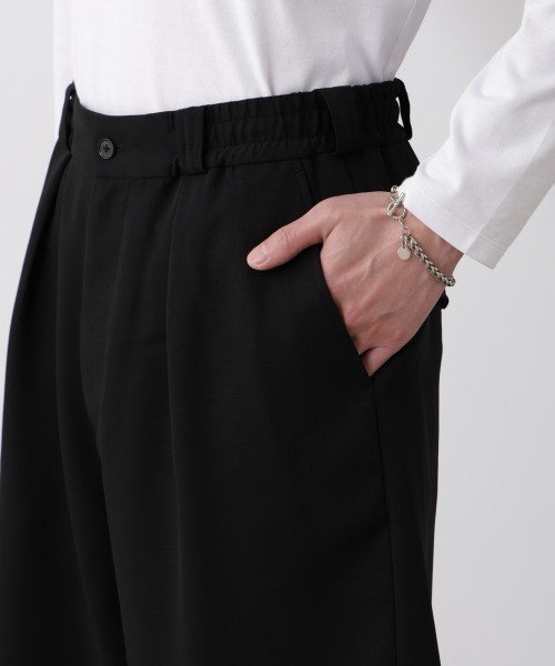 NANO universe（ナノユニバース）の「Epoche 1タックショーツ（その他パンツ・メンズ・ブラック・S/M/L）」の11枚目の写真