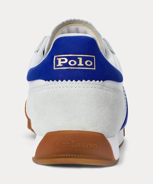 POLO RALPH LAUREN(ポロ ラルフ ローレン)の「Hester レザースエード スニーカー(スニーカー・メンズ・ホワイト・7D/7.5D/8D/8.5D/9D/9.5D/10D/10.5D)」の3枚目の写真