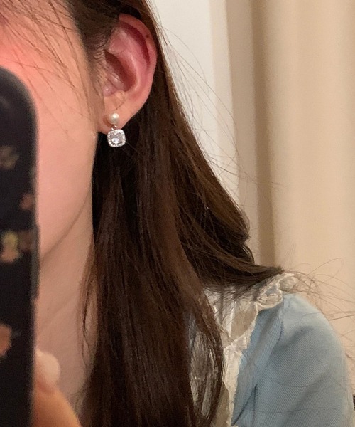 LA VORAGINE（ラ ヴォラジネ）の「アレルギー対応エコパール&ジルコンピアス（ピアス（両耳用）・レディース・ゴールド/シルバー・FREE）」の6枚目の写真