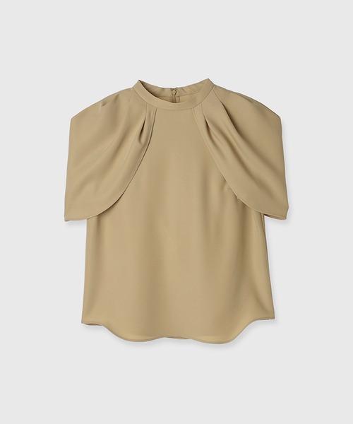 anuans フォルムショルダーブラウス アニュアンス anuans フォルムショルダーブラウス （BEIGE