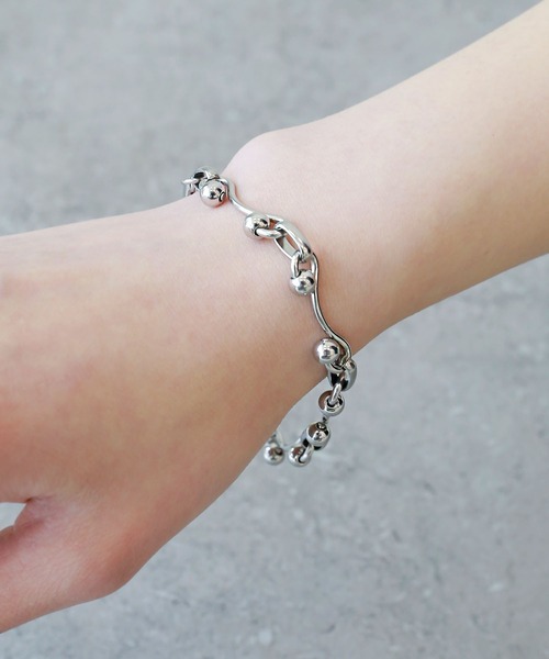 minsobi（ミンソビ）の「フロウチェーンブレスレット（ブレスレット・メンズ・シルバー・FREE）」の8枚目の写真