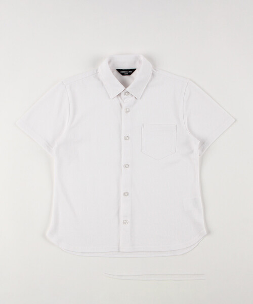 COMME CA ISM(コムサイズム)の「ネクタイ付き 半袖シャツ (100-130cm)(シャツ/ブラウス・キッズ・ホワイト・110cm/100cm/120cm/130cm)」の3枚目の写真