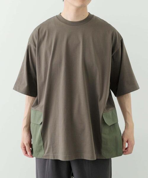 ITEMS URBANRESEARCH(アイテムズ アーバンリサーチ)の「サイドポケットキリカエクルーネックTシャツ(Tシャツ/カットソー・メンズ・ブラック/グレー系その他/カーキ/チャコールグレー/ホワイト・MEDIUM/LARGE/X-LARGE)」の17枚目の写真