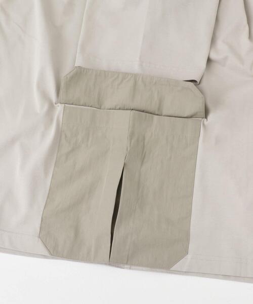 ITEMS URBANRESEARCH（アイテムズ アーバンリサーチ）の「サイドポケットキリカエクルーネックTシャツ（Tシャツ/カットソー・メンズ・ブラック/グレー系その他/カーキ/チャコールグレー/ホワイト・MEDIUM/LARGE/X-LARGE）」の20枚目の写真