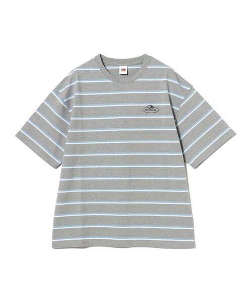 tシャツ 「Fruit of the Loom」ボーダートップス レディース Fruit of the Loom ボーダーTシャツ レッド×ネイビーレディース
