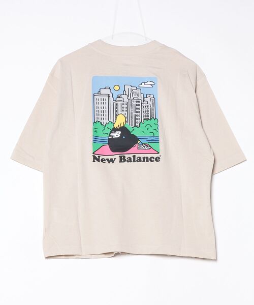 NEW BALANCE（ニューバランス）の「【別注】ニューバランス New Balance シティーガールTシャツ_ 限定コラボ（Tシャツ/カットソー・レディース・オフホワイト/チャコールグレー/アイボリー・S/M/L/XL）」の4枚目の写真