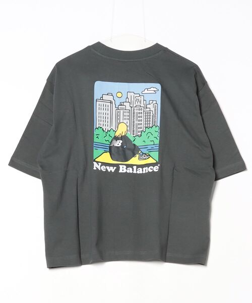 NEW BALANCE（ニューバランス）の「【別注】ニューバランス New Balance シティーガールTシャツ_ 限定コラボ（Tシャツ/カットソー・レディース・オフホワイト/チャコールグレー/アイボリー・S/M/L/XL）」の5枚目の写真