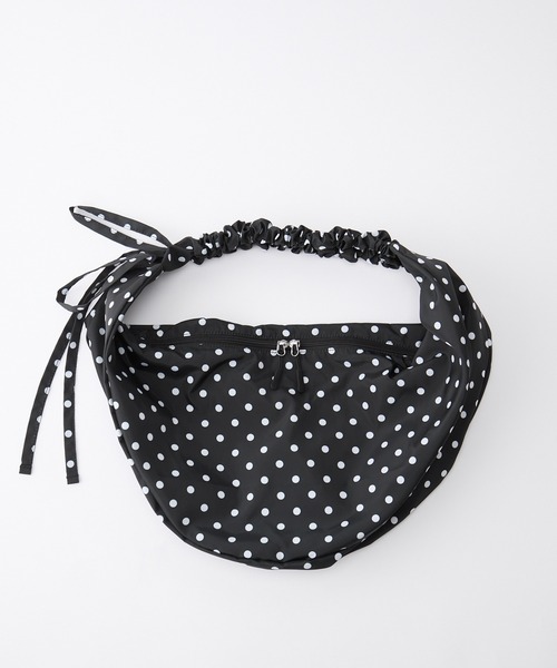 Unblend(アンブレンド)の「【Unblend】2WAY ドット柄 ハーフムーン ギャザー ハンドルバッグ / ショルダーバッグ(ショルダーバッグ・レディース・オフホワイト/ブラック/ネイビー/チャコール・FREE)」の20枚目の写真