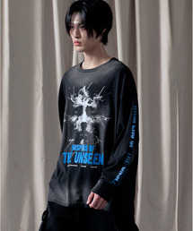LIBERE リベーレ / WHISPERS OF THE UNSEEN LONG SLEEVE TEE グラフィックプリントビッグシルエットロンT / 251230