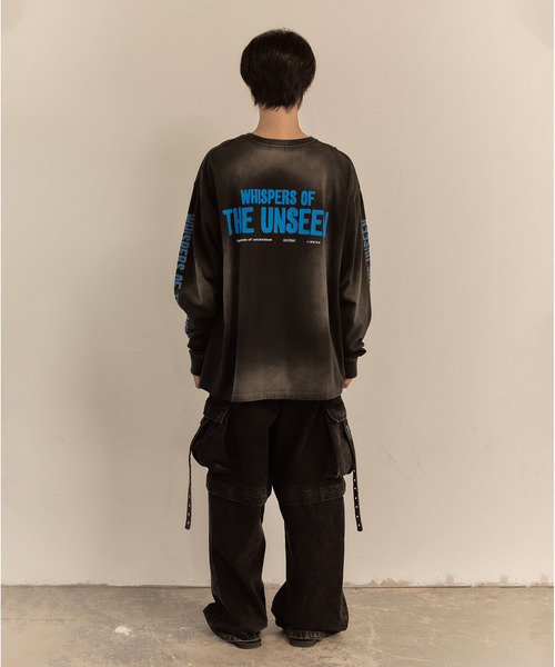 LIBERE(リベーレ)の「LIBERE リベーレ / WHISPERS OF THE UNSEEN LONG SLEEVE TEE グラフィックプリントビッグシルエットロンT / 251230(Tシャツ/カットソー・メンズ・ブラック・LARGE/MEDIUM/SMALL)」の14枚目の写真