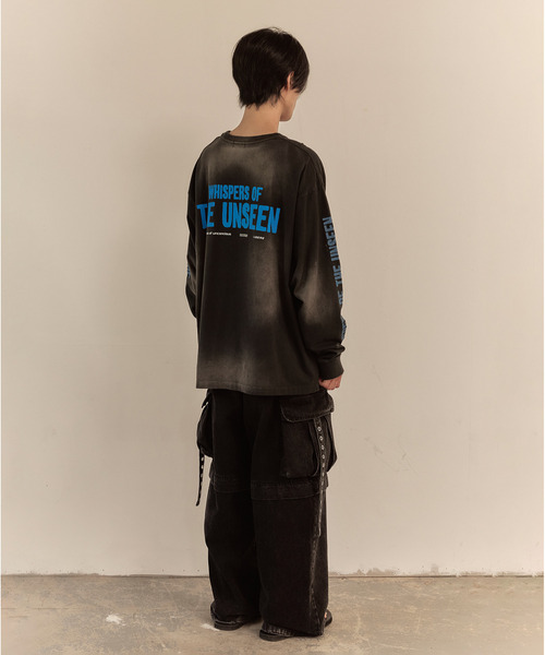LIBERE(リベーレ)の「LIBERE リベーレ / WHISPERS OF THE UNSEEN LONG SLEEVE TEE グラフィックプリントビッグシルエットロンT / 251230(Tシャツ/カットソー・メンズ・ブラック・LARGE/MEDIUM/SMALL)」の13枚目の写真