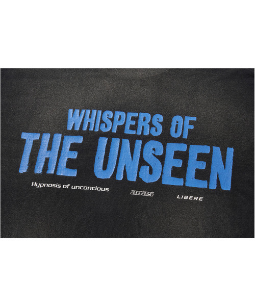 LIBERE(リベーレ)の「LIBERE リベーレ / WHISPERS OF THE UNSEEN LONG SLEEVE TEE グラフィックプリントビッグシルエットロンT / 251230(Tシャツ/カットソー・メンズ・ブラック・LARGE/MEDIUM/SMALL)」の4枚目の写真