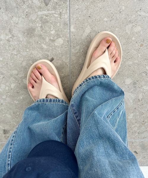 ORiental TRaffic（オリエンタルトラフィック）の「厚底EVAトングサンダル/OT3226 リカバリー（サンダル・レディース・ブラウン/ピンク/ベージュ/ブルー/ブラック・22.5cm/23.5cm/24.5cm/25.5cm）」の3枚目の写真