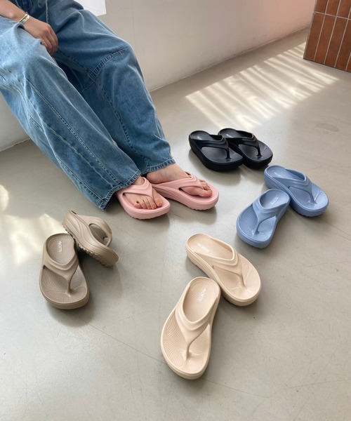 ORiental TRaffic（オリエンタルトラフィック）の「厚底EVAトングサンダル/OT3226 リカバリー（サンダル・レディース・ブラウン/ピンク/ベージュ/ブルー/ブラック・22.5cm/23.5cm/24.5cm/25.5cm）」の17枚目の写真