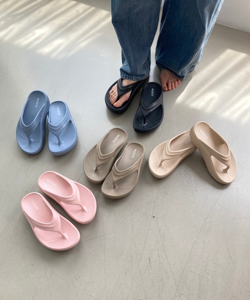 ORiental TRaffic（オリエンタルトラフィック）の「厚底EVAトングサンダル/OT3226 リカバリー（サンダル・レディース・ブラウン/ピンク/ベージュ/ブルー/ブラック・22.5cm/23.5cm/24.5cm/25.5cm）」の18枚目の写真